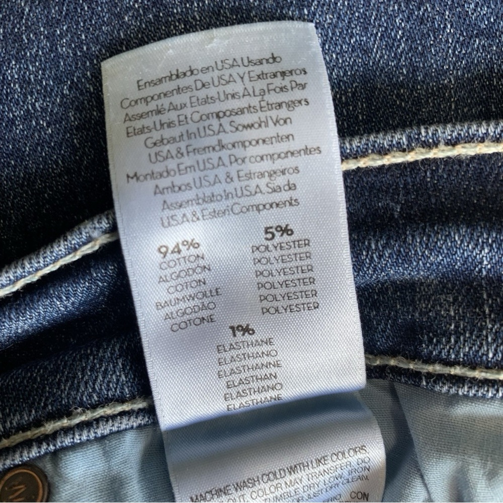 MOTHER Jeans Womens 26 Dazzler Mid Rise Ankle On The Edge Dark Wash Straight Leg - Picture 4 of 7